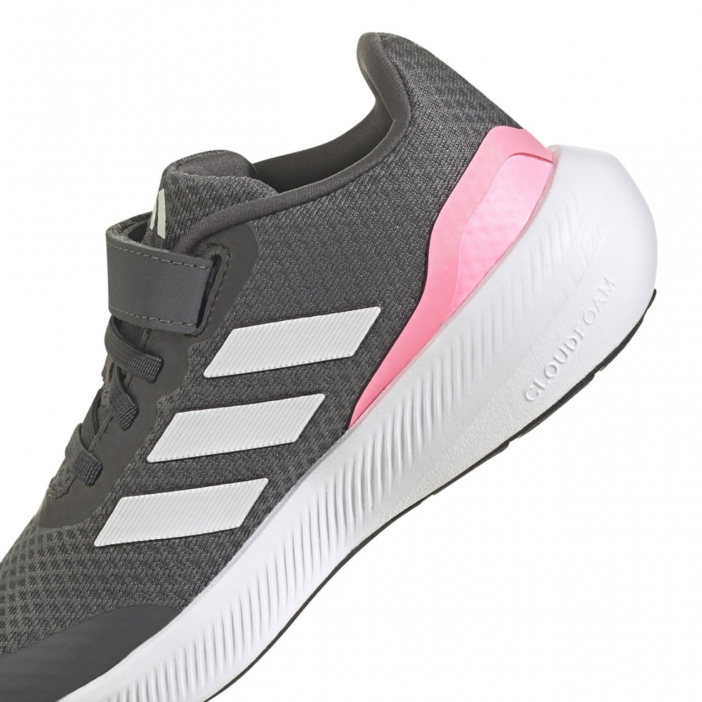 Buty dla dzieci adidas RunFalcon 3.0 EL K szaro-rozowe HP5873