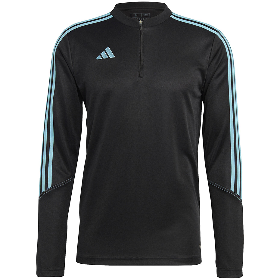 Bluza meska adidas Tiro 23 Club Training Top czarno-blekitna IC1580