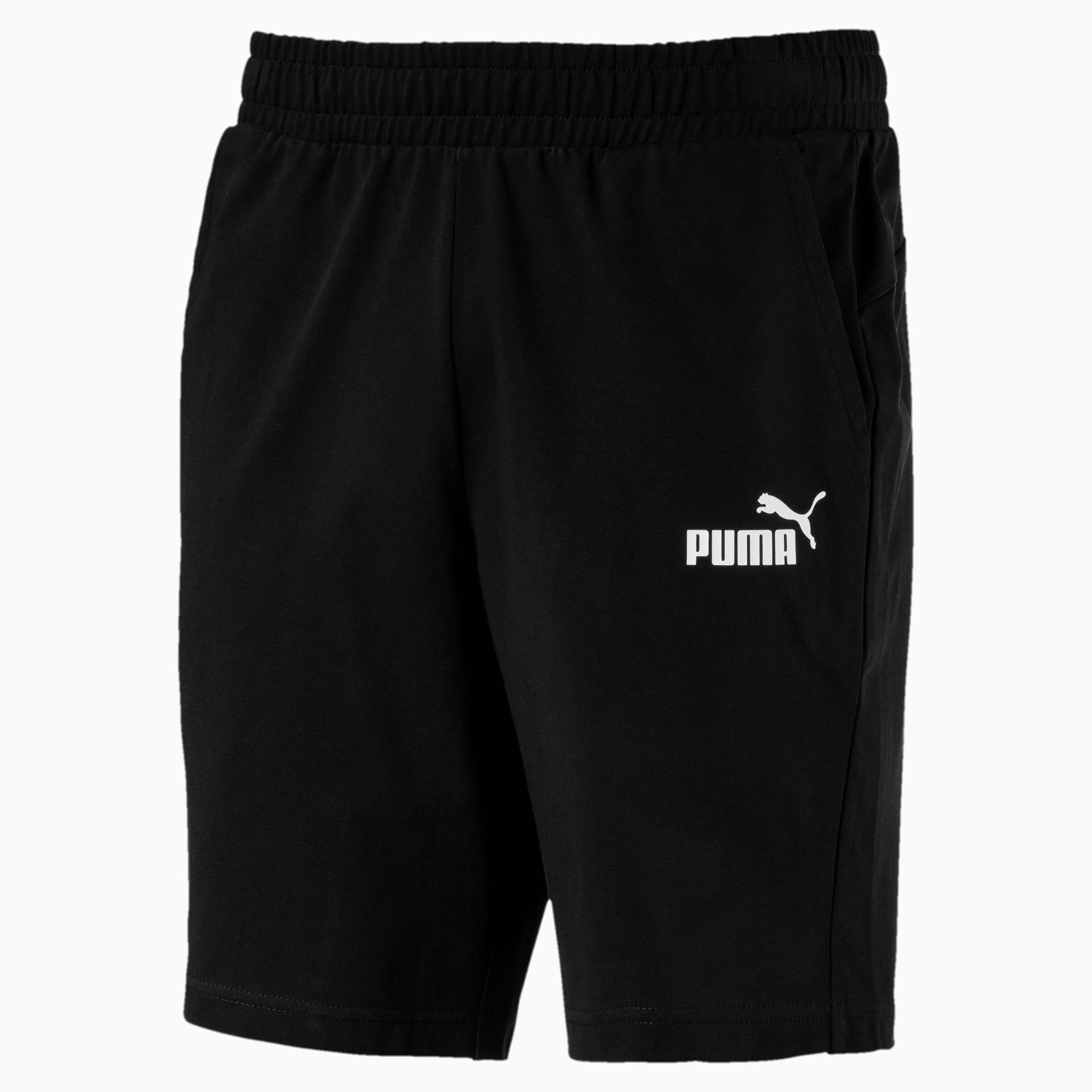 Sort negru bumbac Puma Essentials Jersey barbati