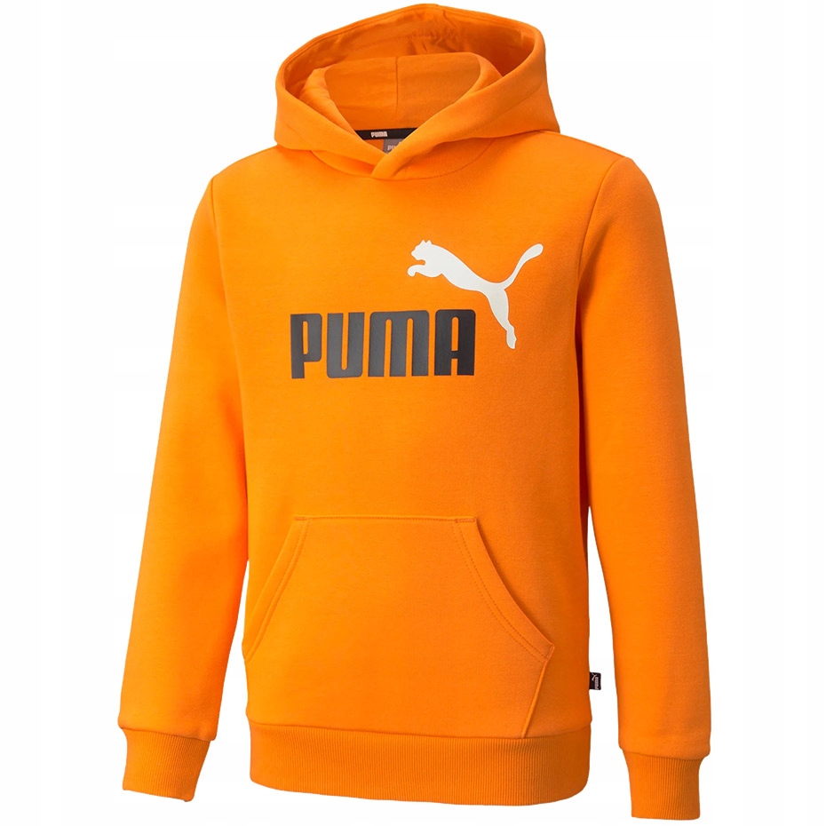 Hanorac portocaliu cu gluga Puma Essential Logo barbati