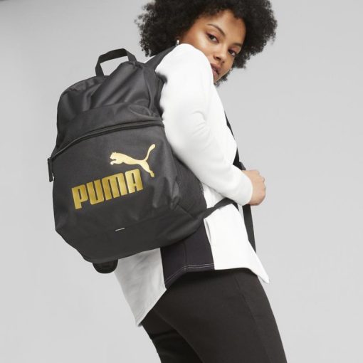 Rucsac negru cu auriu Puma Phase 079943-03