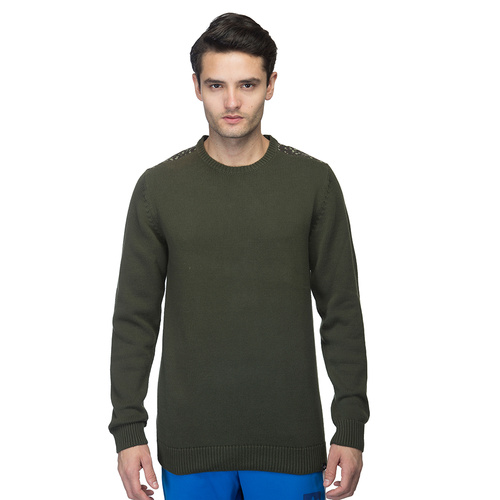 Pulover oliv cu imprimeu camuflaj adidas Originals Adventure Knit pentru barbati