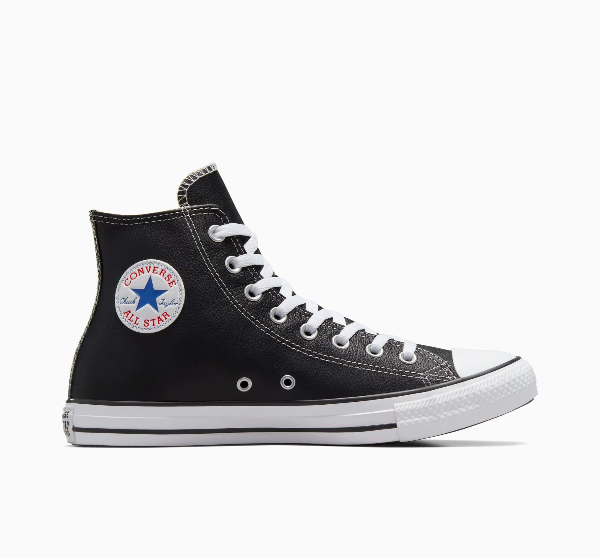 Tenisi inalti piele naturala Chuck Taylor All Star negru barbati