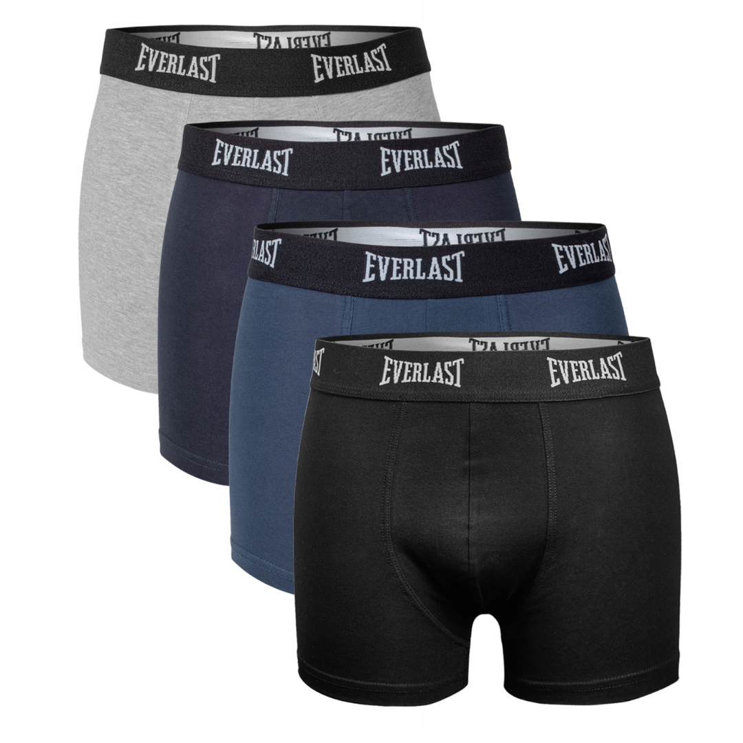 Set 4 perechi boxeri Everlast negru gri albastru bleumarin