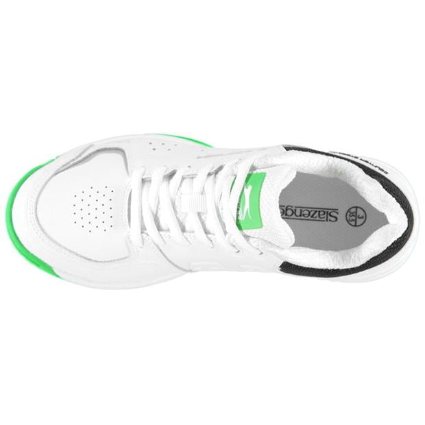 Pantofi tenis Slazenger alb cu verde copii