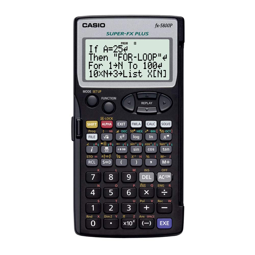 ACCESSORIES CALCULATOR CASIO FX-5800P-S-EH negru