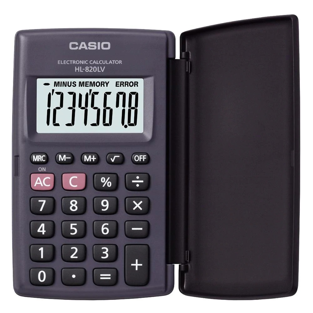 ACCESSORIES CALCULATOR Unisex CASIO HL-820LV-BK gri