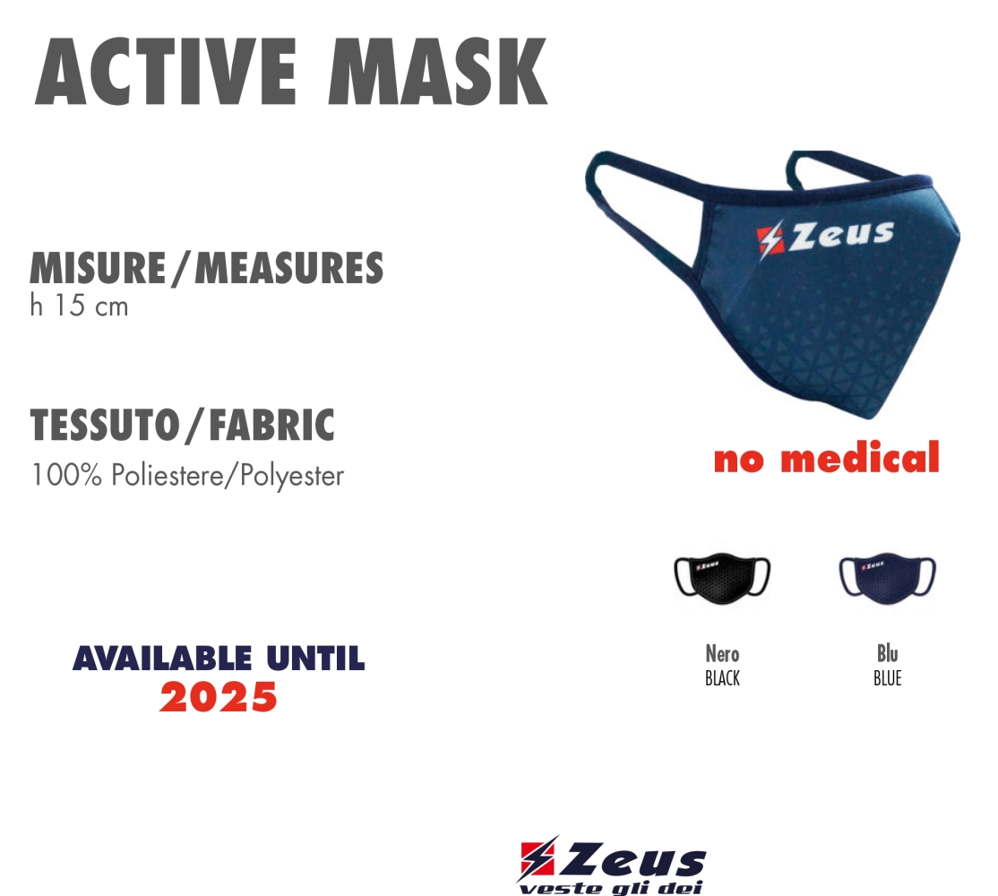 ACTIVE MASK Zeus bleumarin