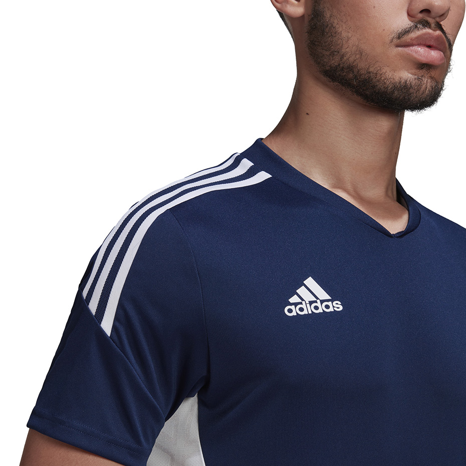 Adidas Condivo 22 Jersey V- neck navy blue and white HA6291