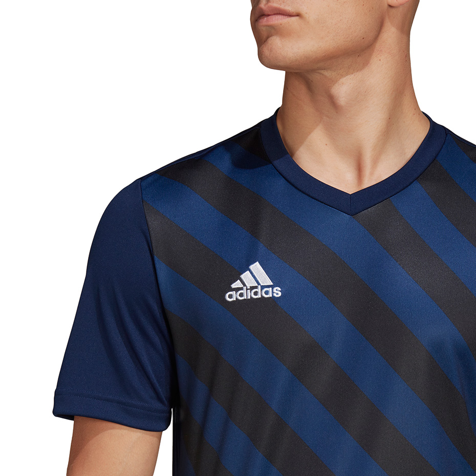 Koszulka męska adidas Entrada 22 Graphic Jersey granatowo-czarna HF0131