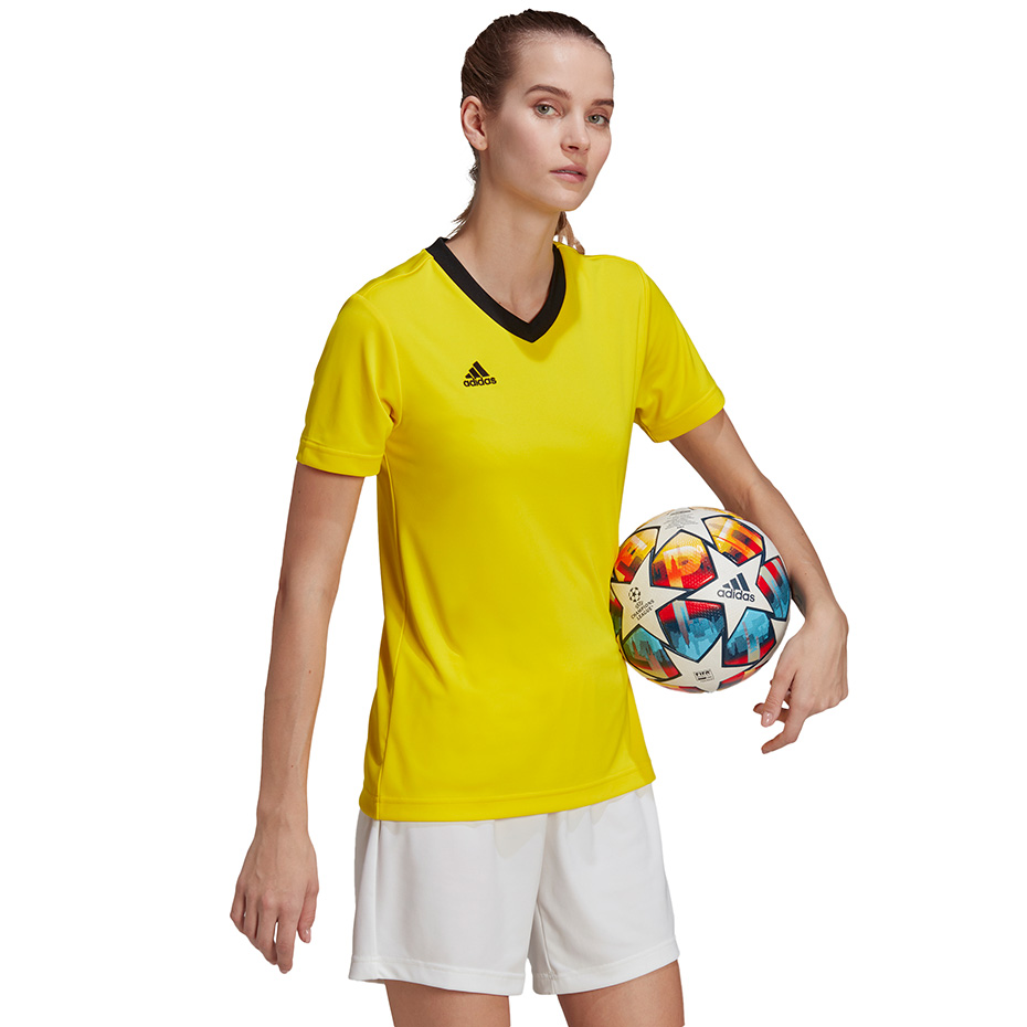 Koszulka damska adidas Entrada 22 Jersey żółta HI2125