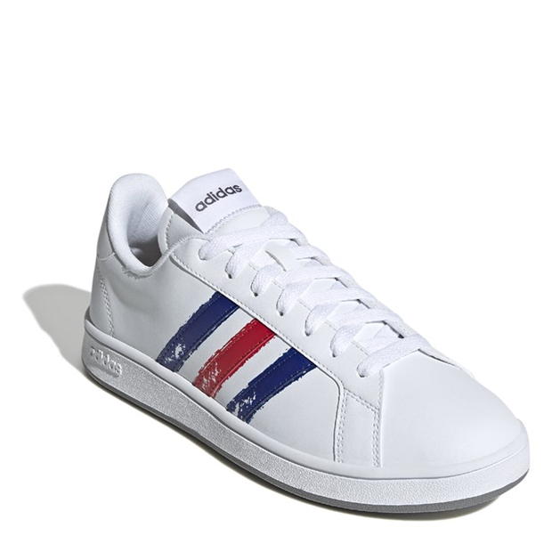 adidas Grand Court Base Beyond Shoes pentru Barbati gri alb albastru roial sca