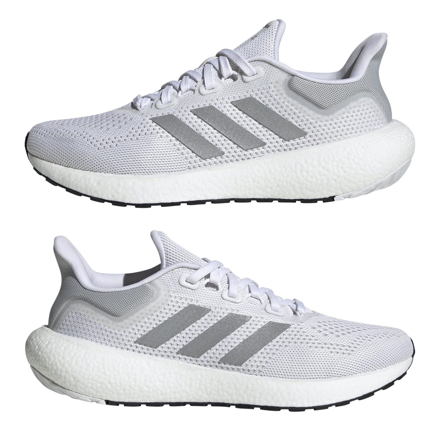 adidas Pureboost 22 Shoes pentru femei gri alb argintiu metalic