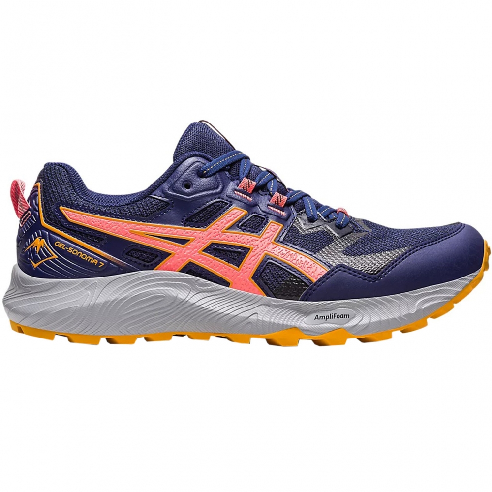 Pantof Asics Gel Sonoma 7 's running navy blue-orange 1012B413 401 dama