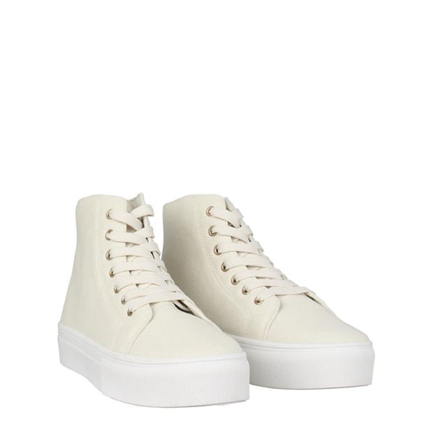 Pantof sport panza Be You High Top Flatform Canvas