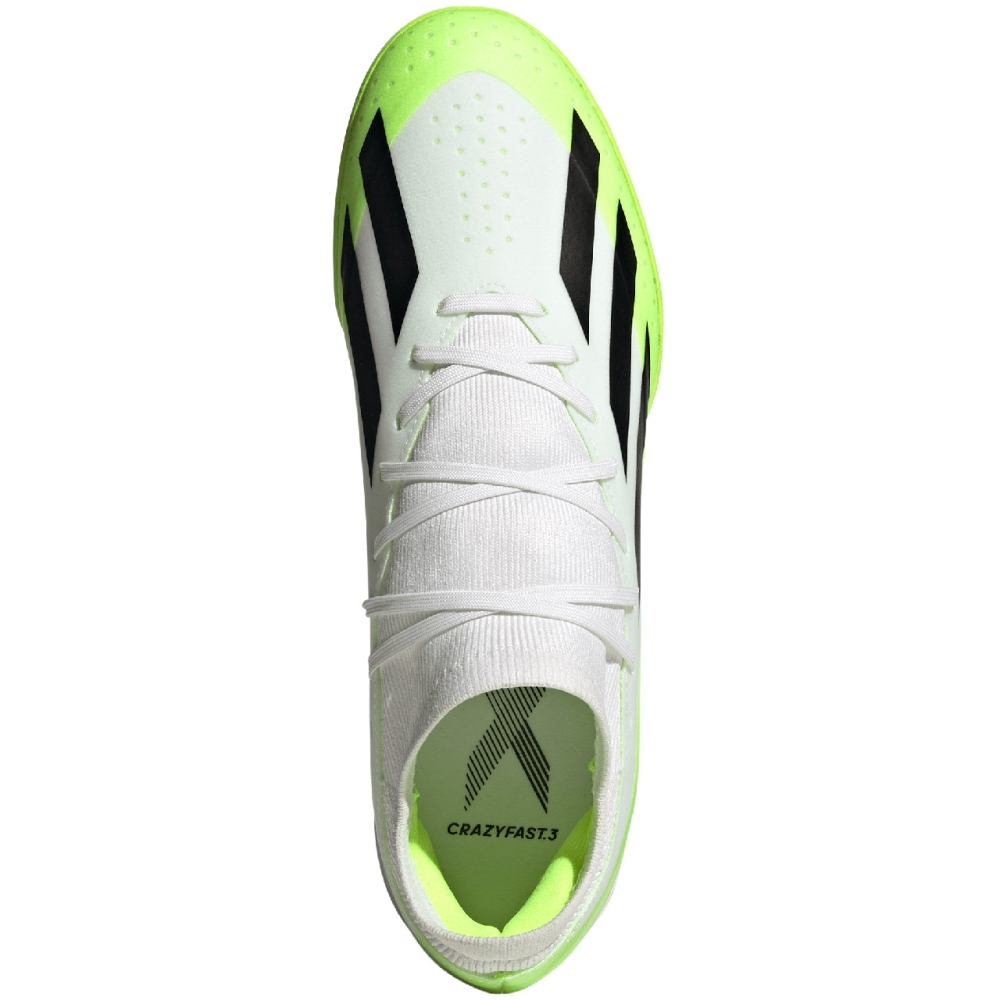 Pantof Minge Fotbal adidas X Crazyfast.3 TF , white and green ID9337