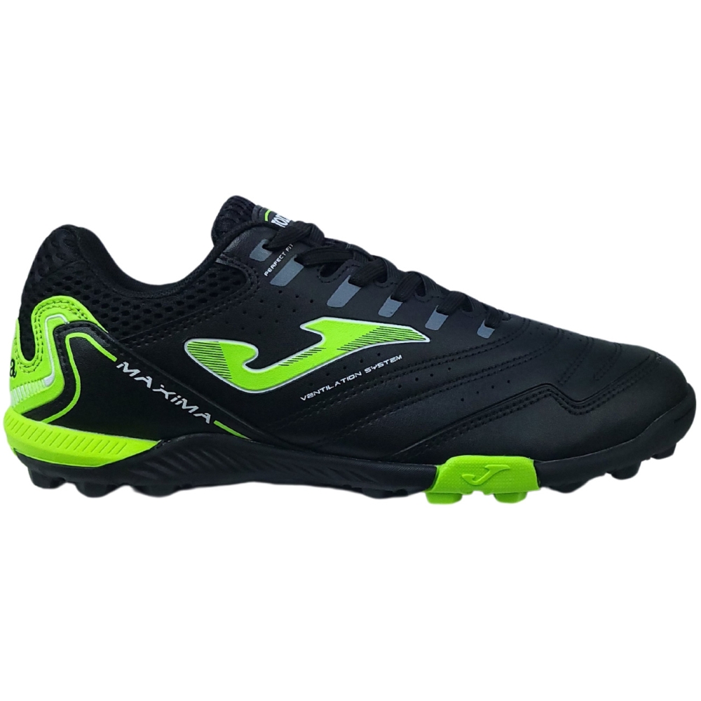 Pantof Minge Fotbal Pantof Sport Gazon Sintetic Joma Maxima 2401 black and green MAXS2401TF