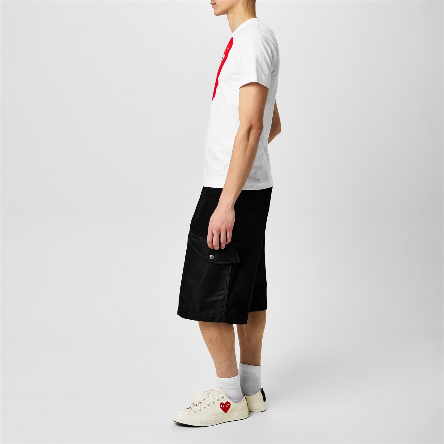 Pantof sport COMME DES GARCONS PLAY X Converse Large Peeping Heart Chuck Taylor 70