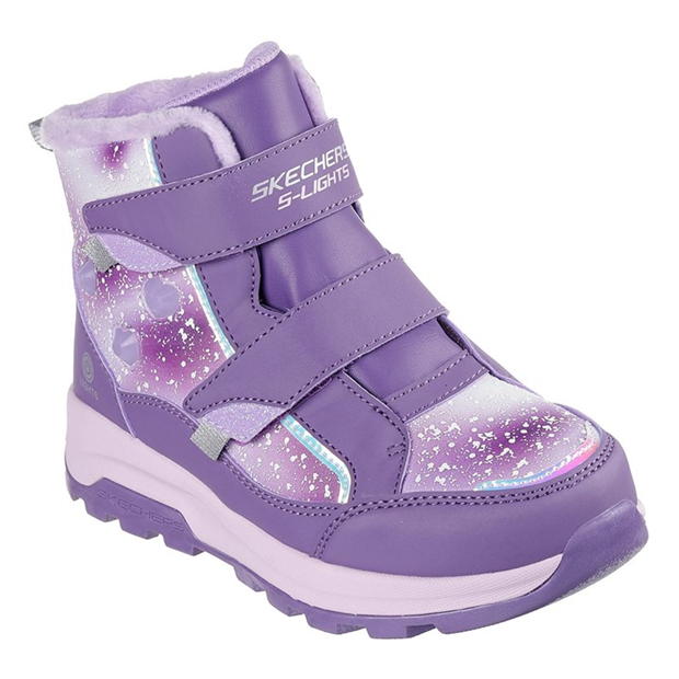 Pantof sport Skechers Double Strap Lighted Waterproof Mid Light Up fetita