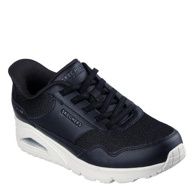 Pantof sport Skechers Duraleather & Mesh Slip-Ins Fashion Low-Top dama