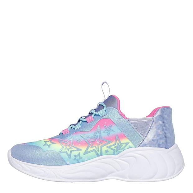 Pantof sport Skechers Lighted Slip-Ins Unicorn Bungee Sne Light Up fetita