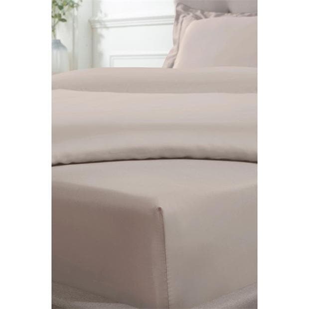 Homelife 300 TC Cotton Sateen Deep Fitted Sheet 40cm