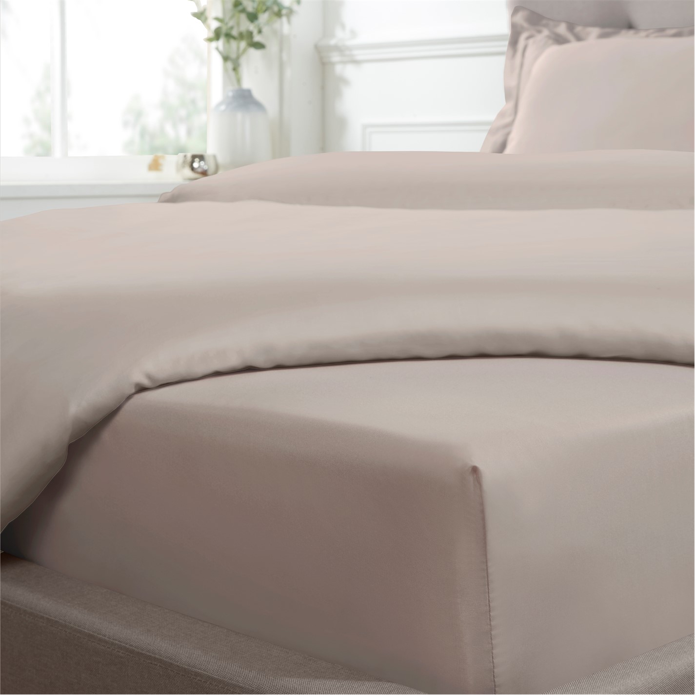 Homelife Cotton Sateen Fitted Sheet 25cm