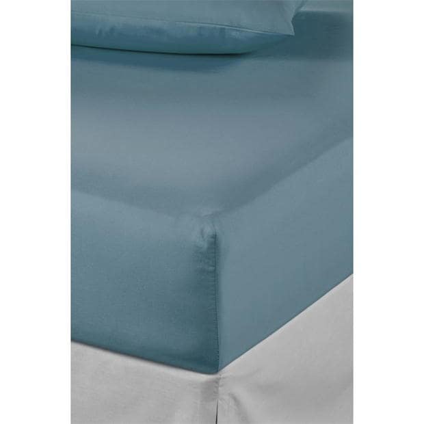 Homelife Non Iron Plain Dyed Fitted Sheet