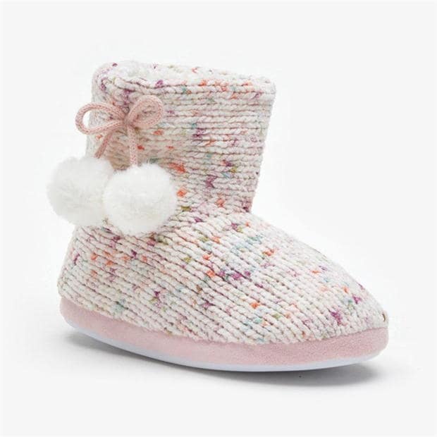 Be You Pom Pom Knitted Booties