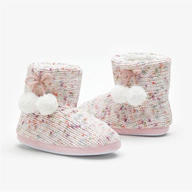 Be You Pom Pom Knitted Booties