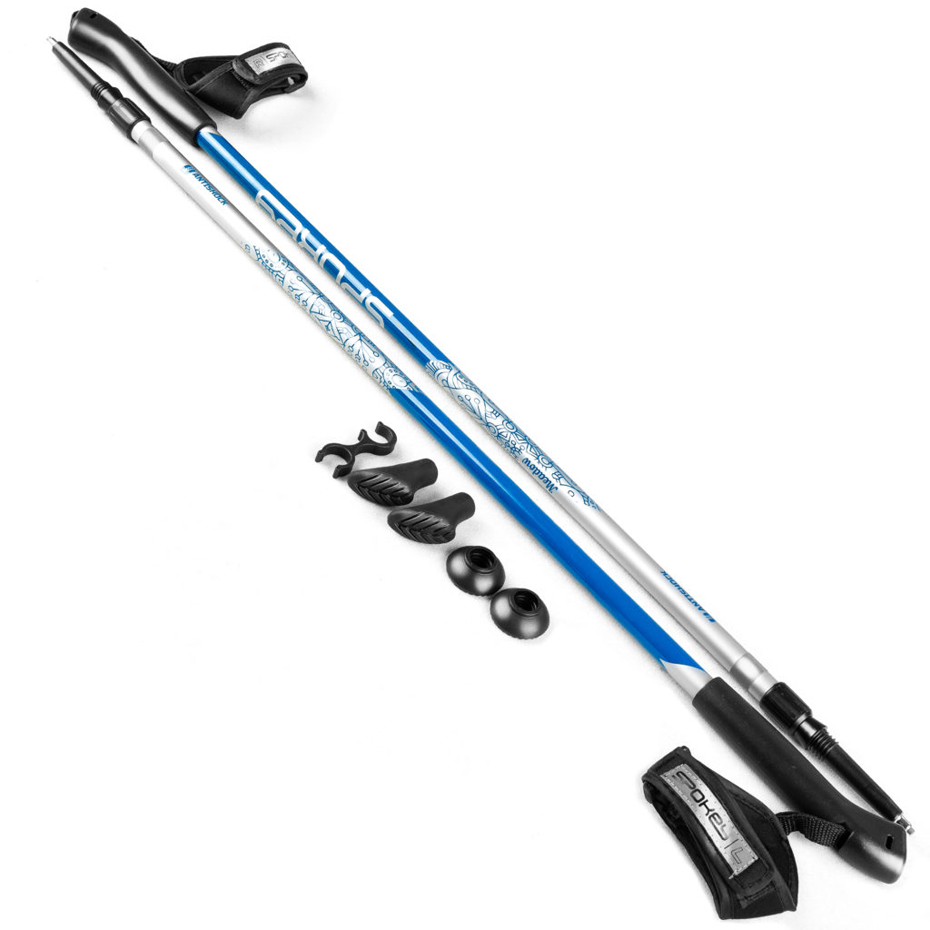 Nordic Walking poles Spokey Meadow silver-blue 926453