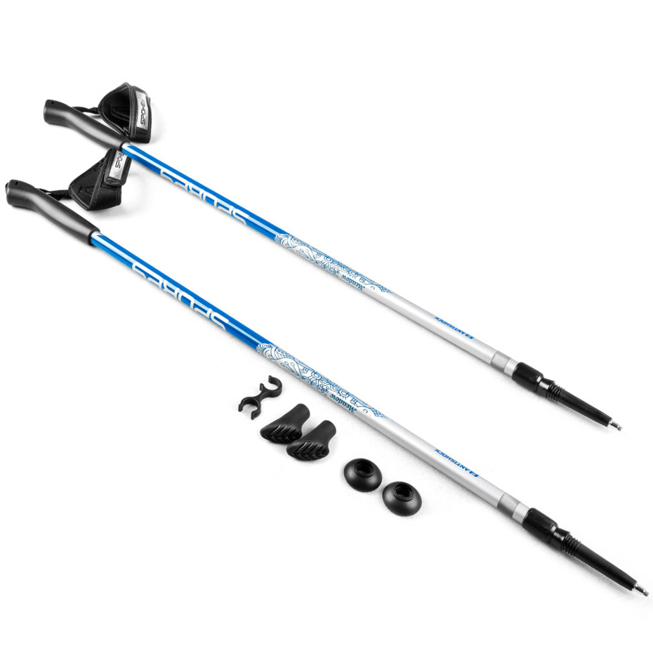 Nordic Walking poles Spokey Meadow silver-blue 926453