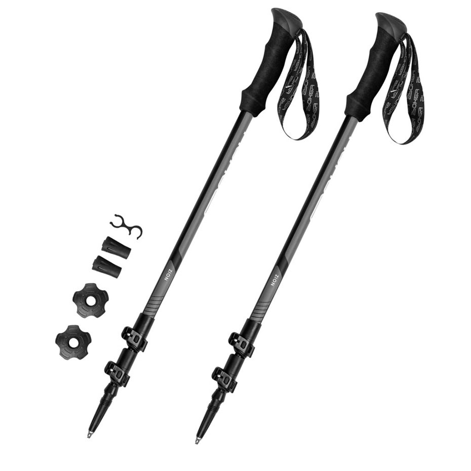 Trekking poles Spokey Zion gray-black 929460