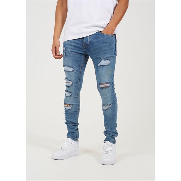 Blug Brave Soul Denim Skinny with Rip Detail