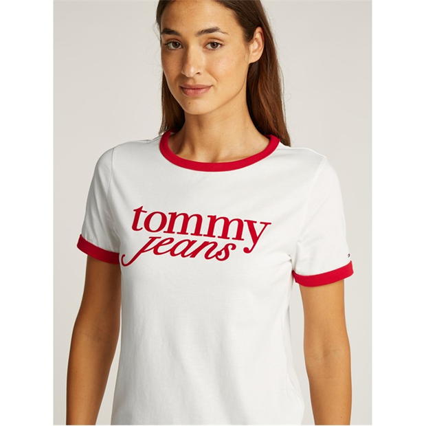 Tricou Blug Tommy TJW RLX SCRIPT RINGER Tommy Jeans