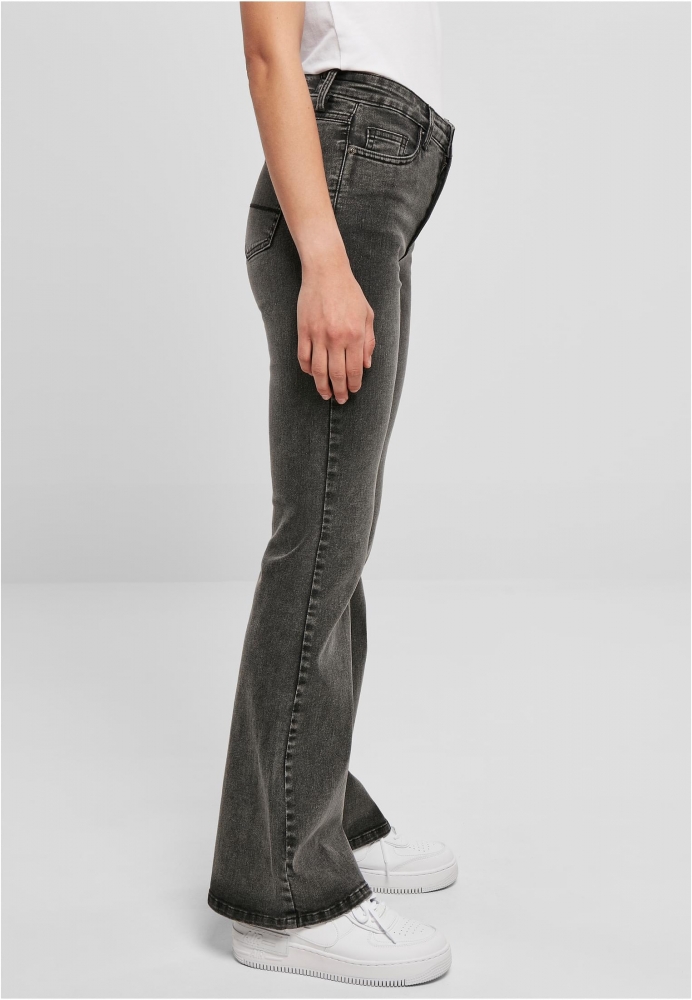 Pantalon High Waist Flared Denim dama Urban Classics