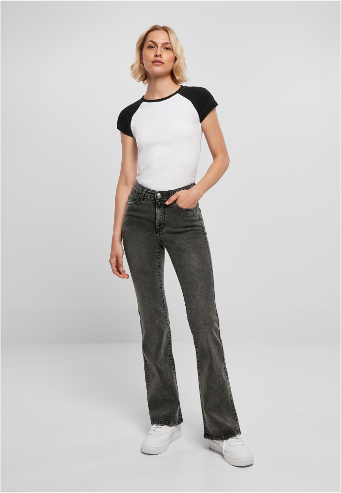 Pantalon High Waist Flared Denim dama Urban Classics