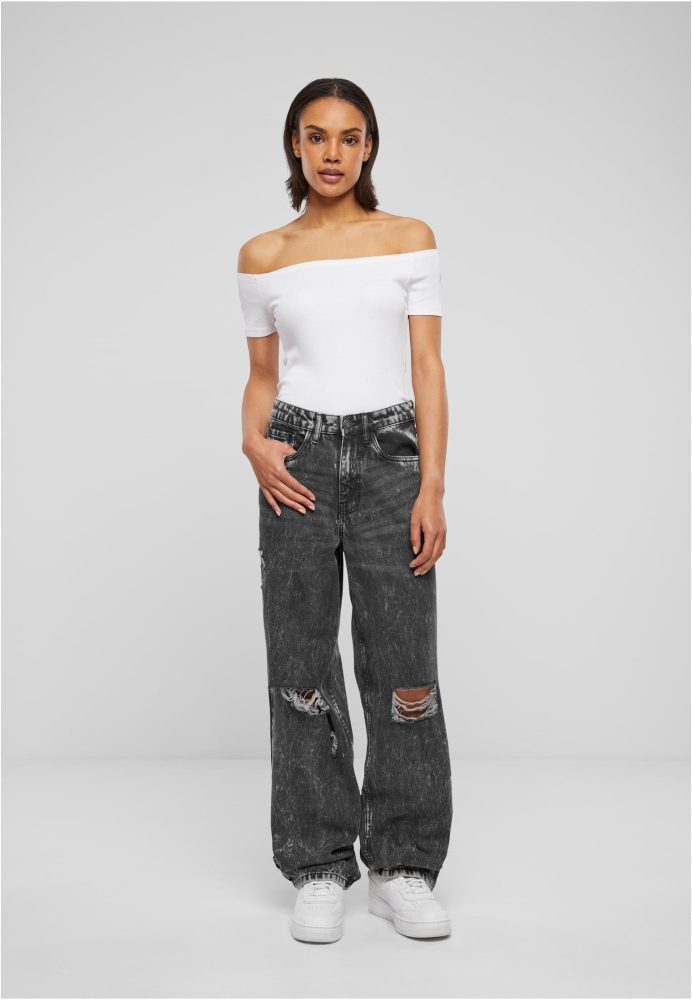 Pantalon Distressed 90's Wide Leg Denim dama Urban Classics