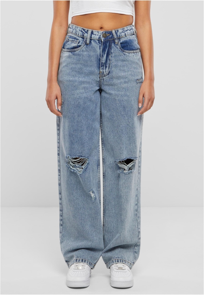 Pantalon Distressed 90's Wide Leg Denim dama Urban Classics