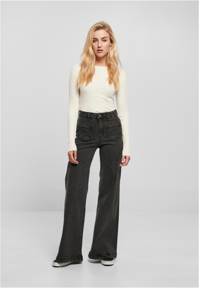 Pantalon Vintage Flared Denim dama Urban Classics