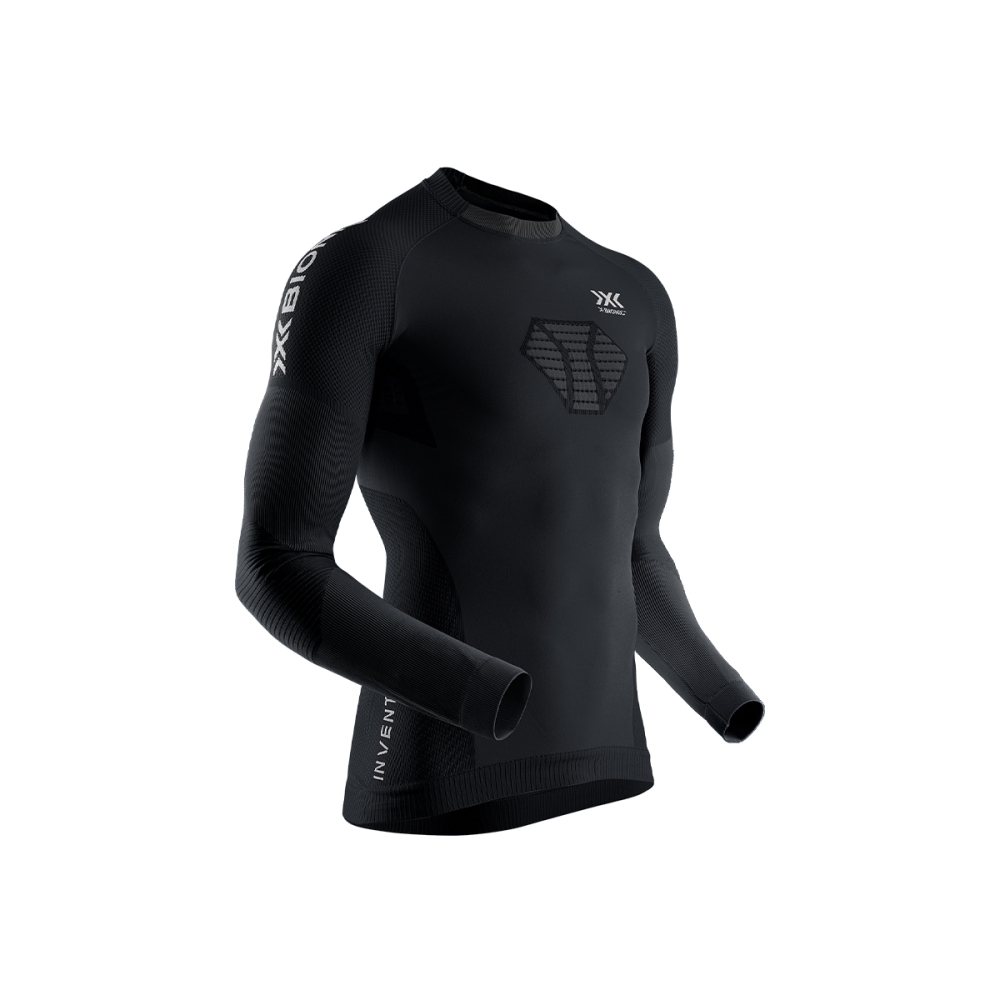 Bluza Barbati X-Bionic Invent 4.0 Running LS Black/Charcoal