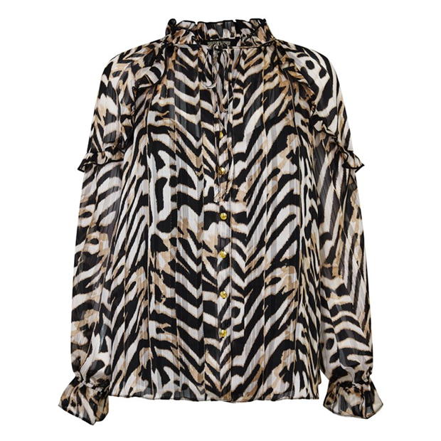 Biba Biba Chevron Lurex Blouse