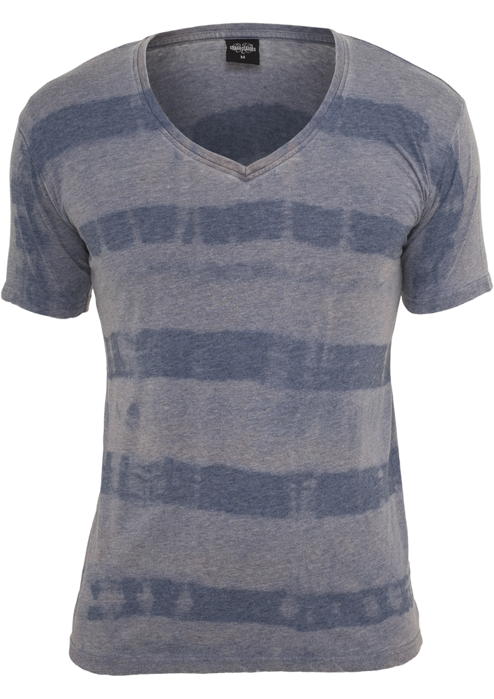 Tricou Fantasy Stripe Burnout V-Neck Urban Classics