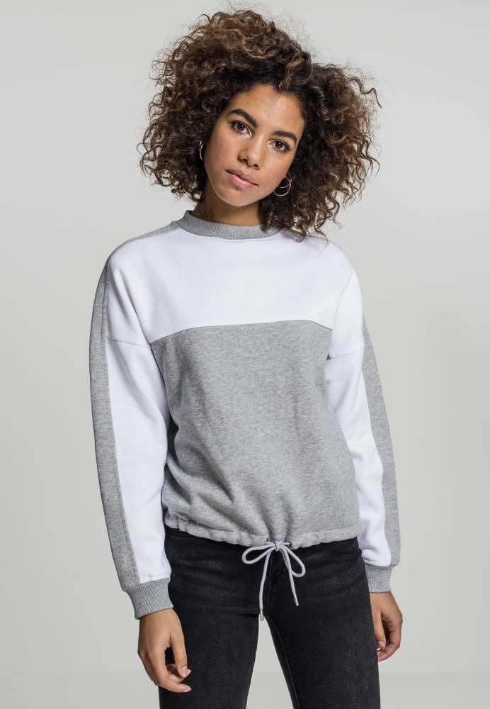 Oversize 2-Tone Stripe Crew dama Urban Classics