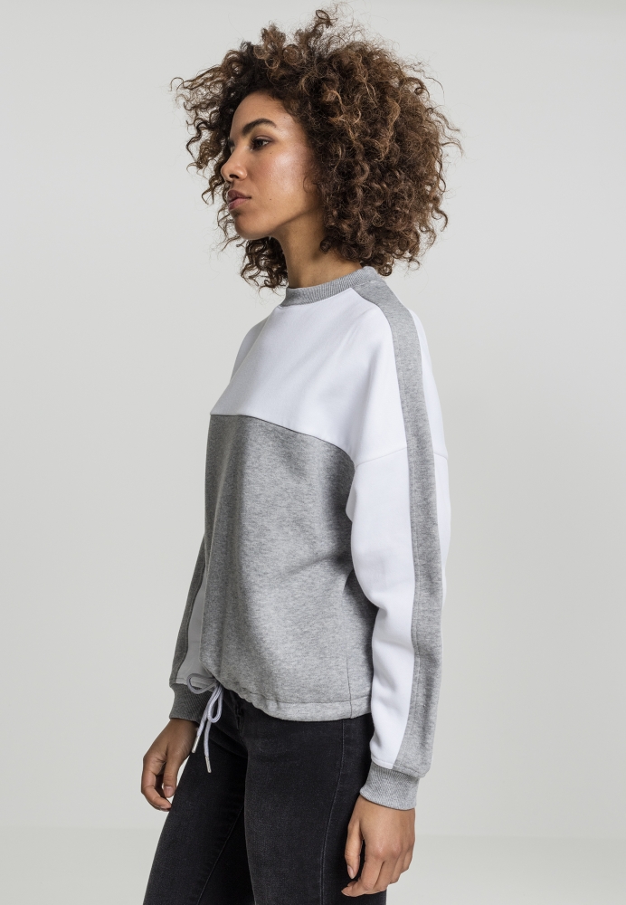 Oversize 2-Tone Stripe Crew dama Urban Classics