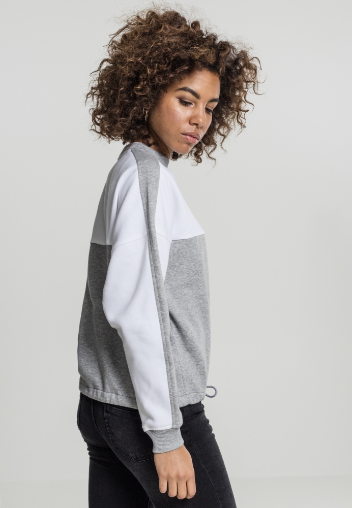 Oversize 2-Tone Stripe Crew dama Urban Classics