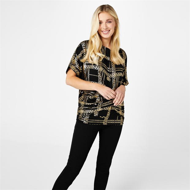 Biba Biba Foil Printed Top