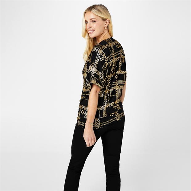 Biba Biba Foil Printed Top