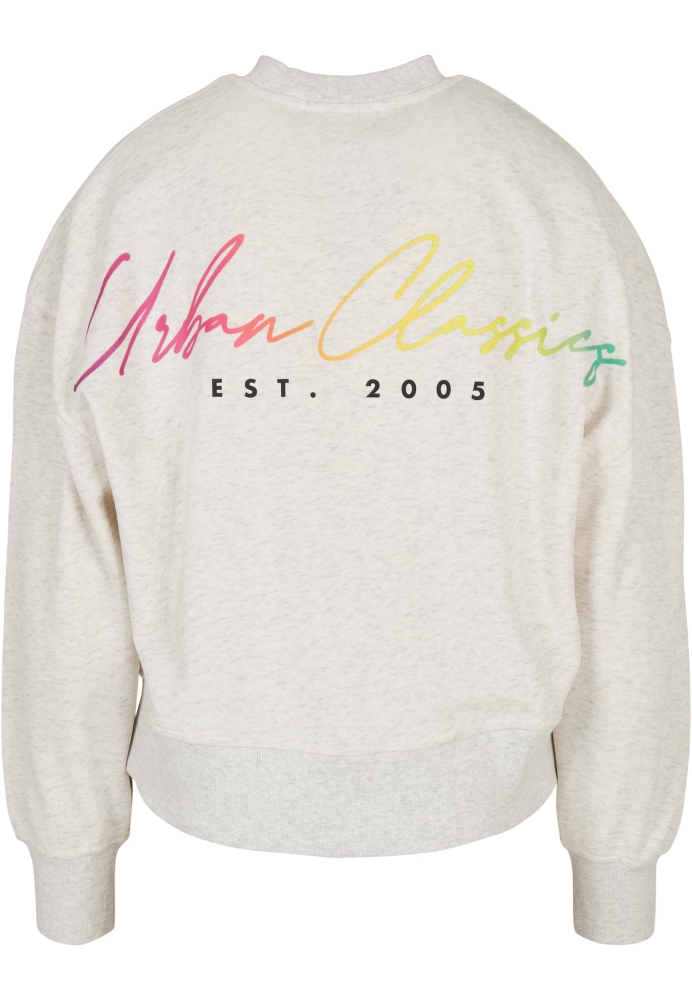 Oversized Rainbow Crewneck dama Urban Classics