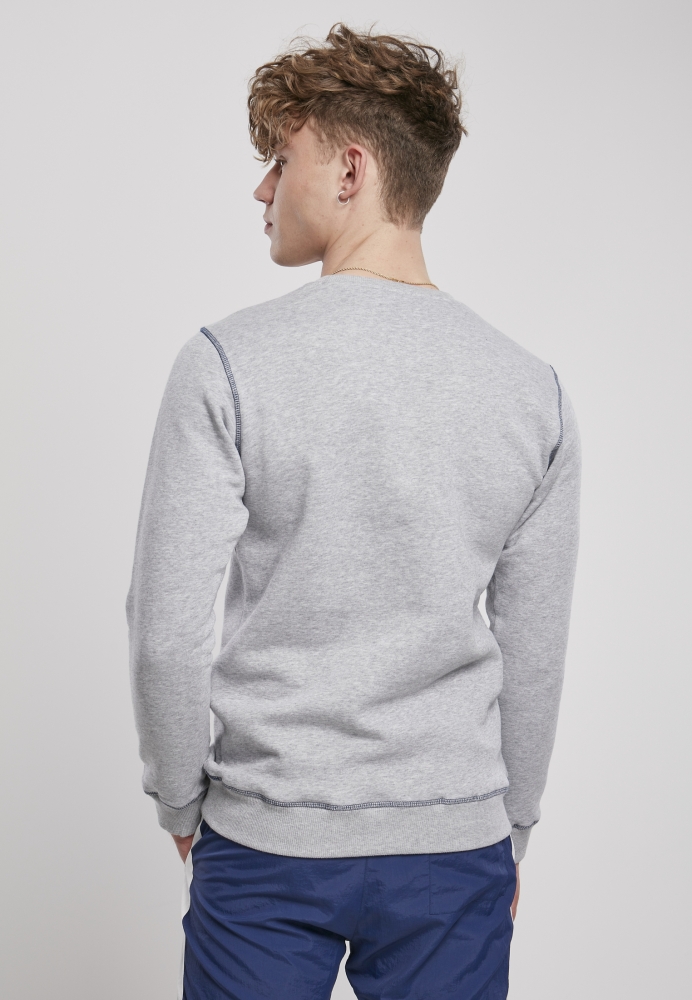 Organic Contrast Flatlock Stitched Crew Urban Classics